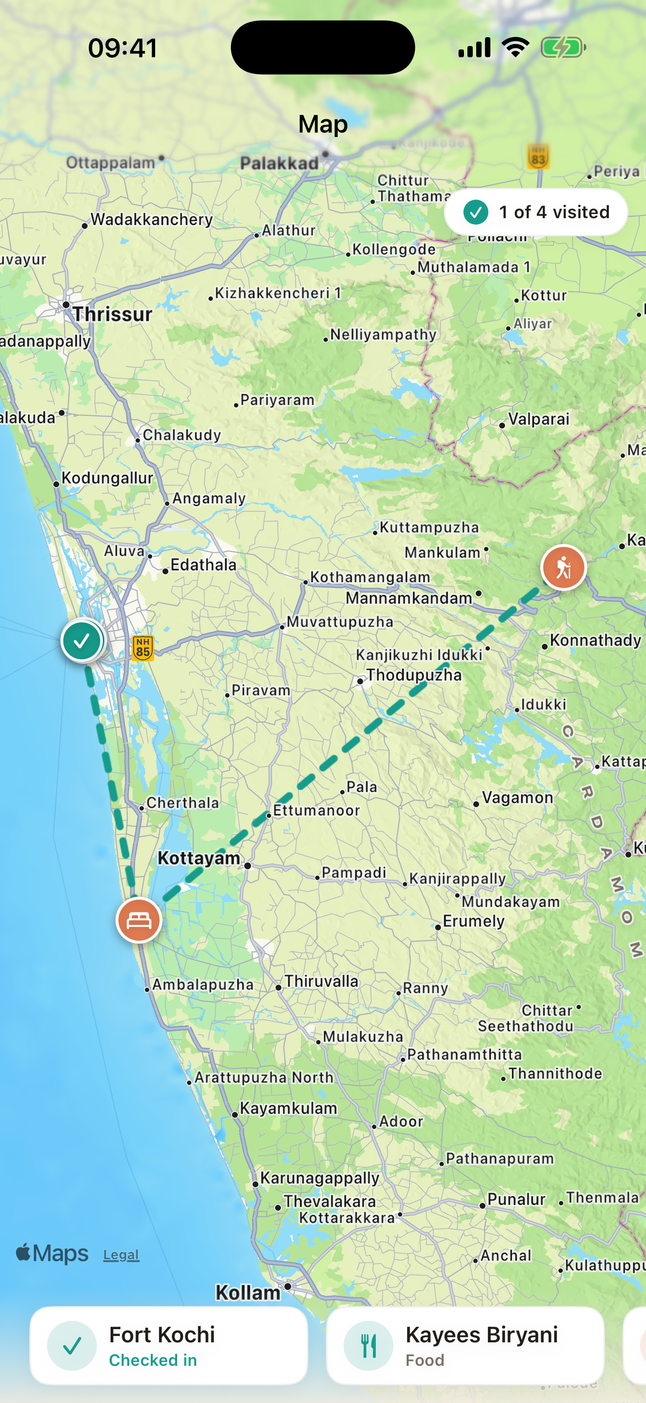 Travel Planner — Map